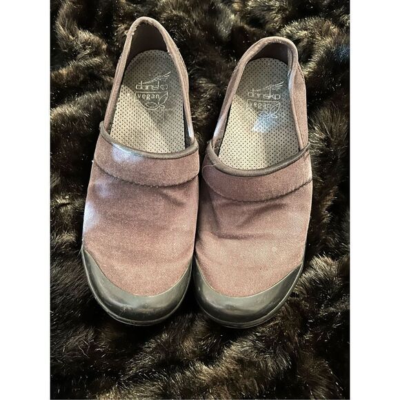 Dansko brown fabric, loafer‘s clogs size 38  - Picture 1 of 4